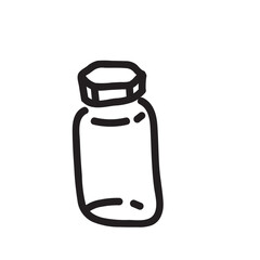 Cosmetic Bottle PolygonOpen bottle 