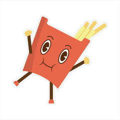 Retro Cute Food Sticker