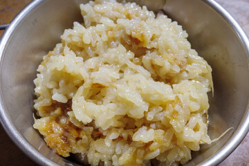 とても美味しい日本の一般家庭の炊き込みご飯