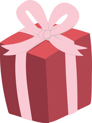 Gift Box Doodle Tall Flat