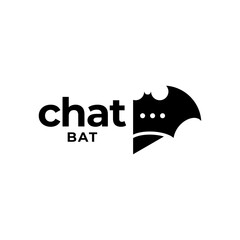 chat with animal bat,dog,rabbit art illustration vector template.