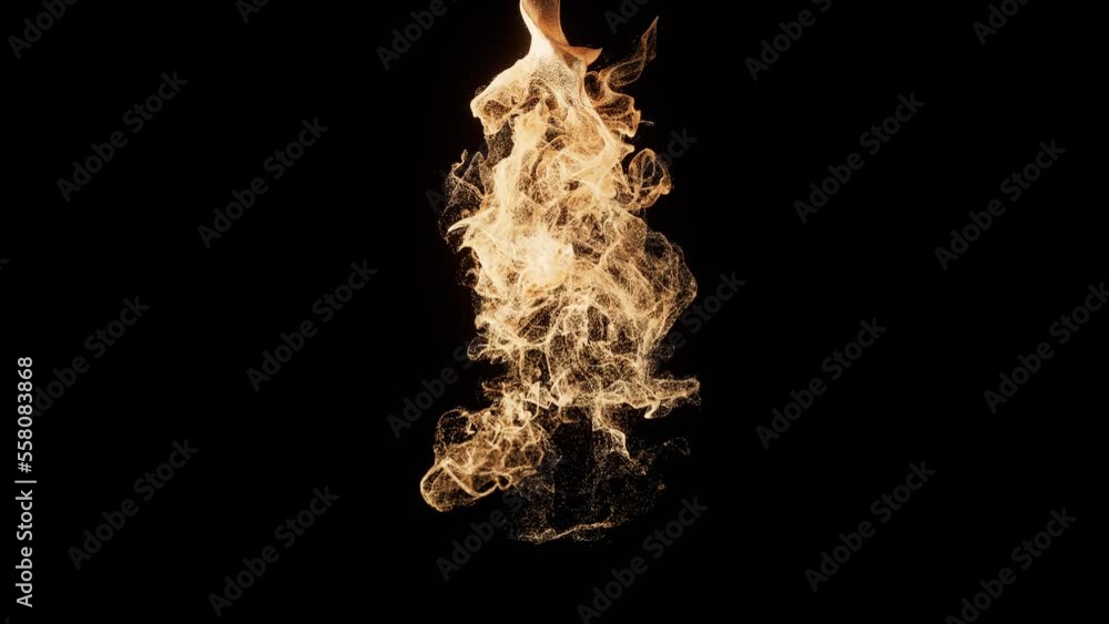 Poster abstract wave particles, diffuse powder, 3d rendering.