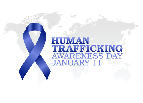 vector graphic of human trafficking awareness day good for human trafficking awareness day celebration. flat design. flyer design.flat illustration.