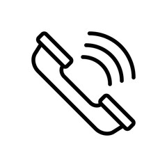 cell phone calling line icon