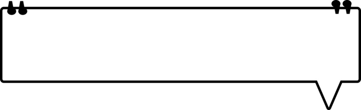 white quote speech bubble, text box, chat box, speak balloon, thinking box