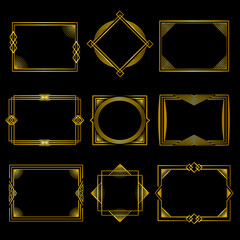 Set of golden frames