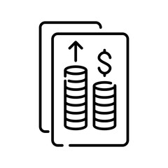 Revenue line icon