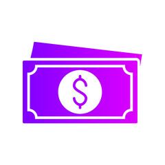 cash money gradient icon