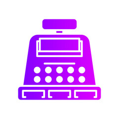 cash register gradient icon