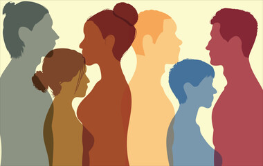 Boost your career or job prospects. Group profile of multicultural college students. Online or classroom education training lesson concept. Vector Illustration