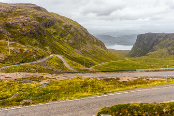 Windy Mountain road Scotland