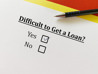 Questionnaire about plan