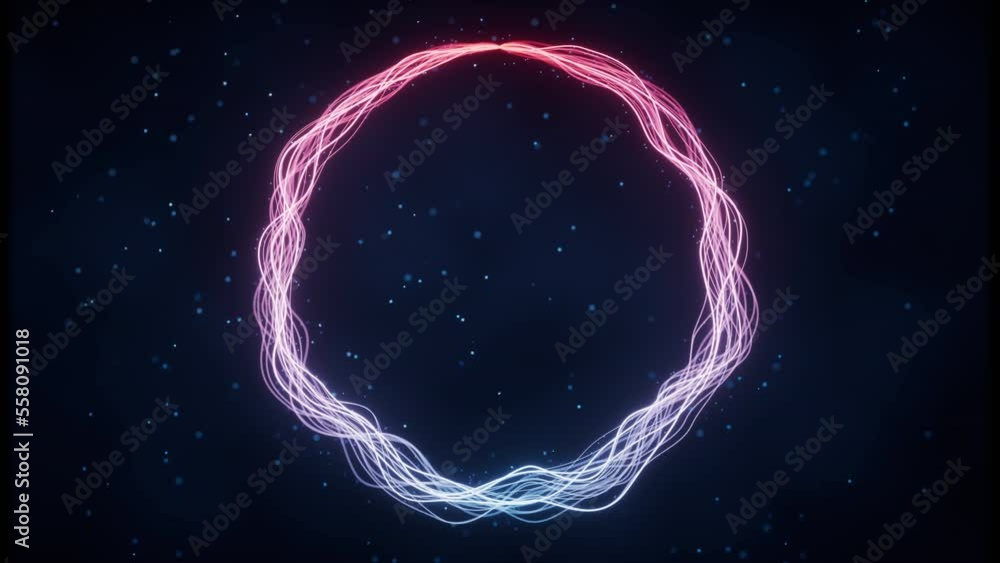 Poster abstract wave gradient curves and particles, 3d rendering.