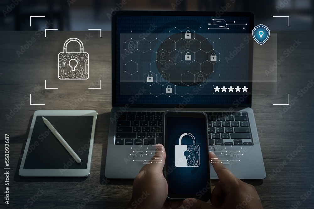 Poster security verification login security system protection verification cyber security verification logi