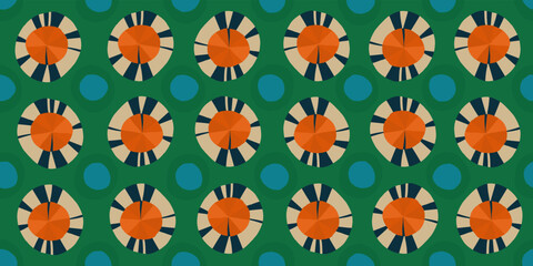 Geometric trendy abstract print. Modern vector template for design. Ethnic style.