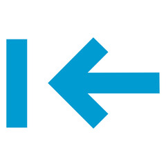 back blue arrow icon