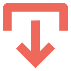 download red arrow icon