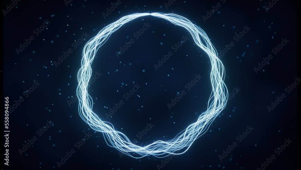 Poster abstract wave gradient curves and particles, 3d rendering.