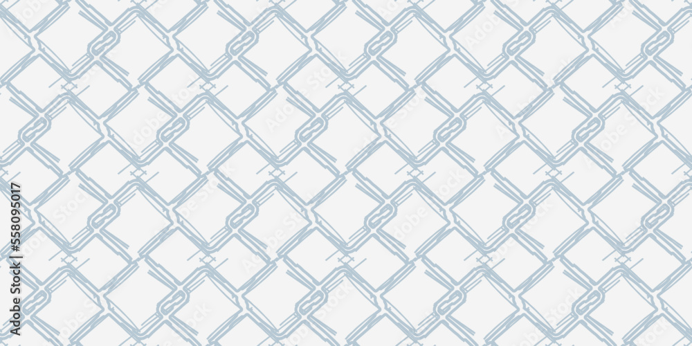 Poster the grid drawn with a light blue felt-tip pen. vector seamless print for various surfaces. stylish p