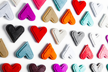Texture with love hearts for design. Valentines day card concept. Heart for Valentines Day greeting card. Love is.