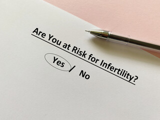 Problems about infertility