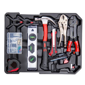 A set of repair tools in a box