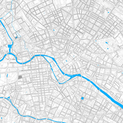 Berlin, Germany high resolution vector map