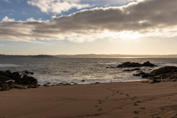 beach in the north of spain on the atlantic coast