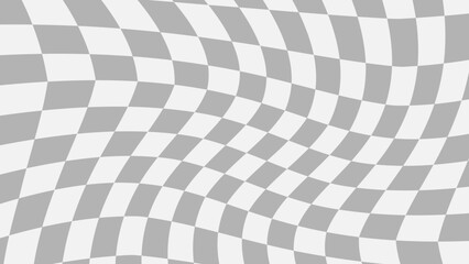 Obraz premium aesthetics distorted checkerboard, checkers illustration decoration