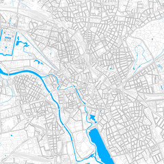 Fototapeta na wymiar Hannover, Germany high resolution vector map