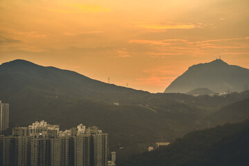 the cityscape of TKO Town, Hong Kong 16 Aug 2012