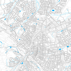 Bielefeld, Germany high resolution vector map