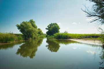 Fototapeta na wymiar Danube Delta channel