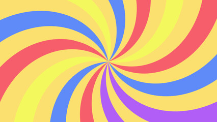 colorful sunburst spiral backdrop