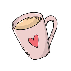 Hand drawn isolated Valentine's day PNG element for posters, prints, cards, stickers, clip art, icons, scrapbooking, etc. 
