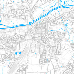 Hamm, Germany high resolution vector map