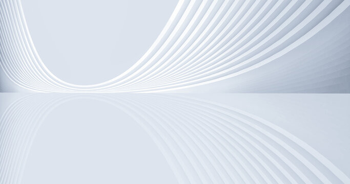 Silver white futuristic architectural line texture texture,3D rendering. © hqrloveq