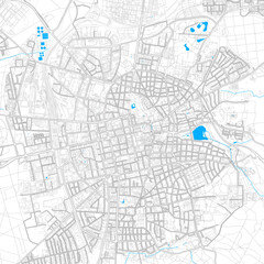 Fototapeta na wymiar Darmstadt, Germany high resolution vector map