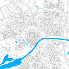 Fototapeta na wymiar Ingolstadt, Germany high resolution vector map