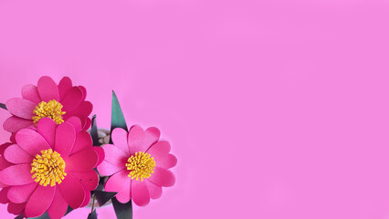 pink flowers background with girly concept for love, or valentine's theme	