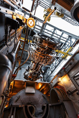 Installation of a gas turbine engine to generate electricity after repair and maintenance