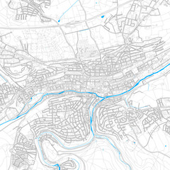Fototapeta na wymiar Pforzheim, Germany high resolution vector map