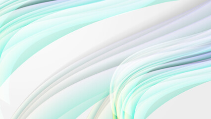 Abstract 3d white background with neon light waves. Vector illustration abstract graphic design banner pattern presentation background wallpaper web template.