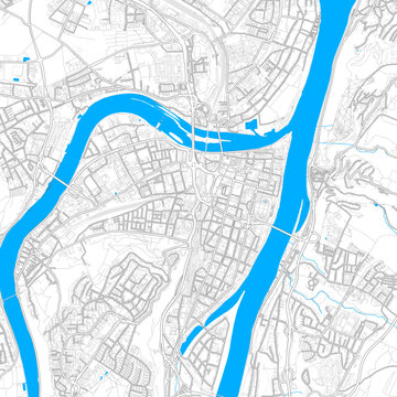 Koblenz, Germany high resolution vector map