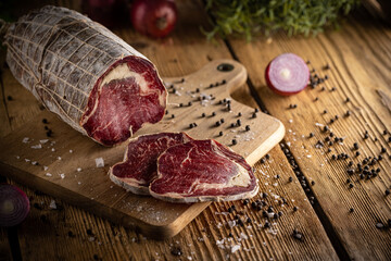 Dried processed beef