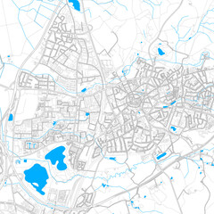 Fototapeta na wymiar Ratingen, Germany high resolution vector map