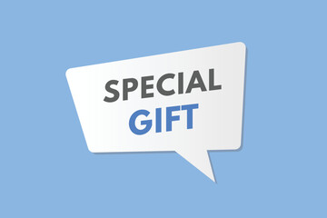 special gift text Button. special gift Sign Icon Label Sticker Web Buttons
