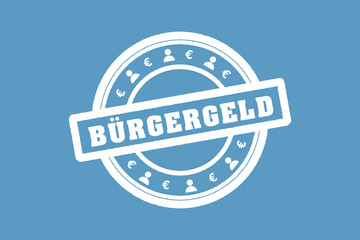 Bürgergeld - Grafik als Stempel