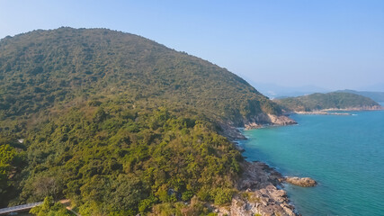Fototapeta na wymiar the landscape of Campsite Bay, sai kung