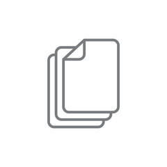 Paper Sheet Document Icon Vector Template